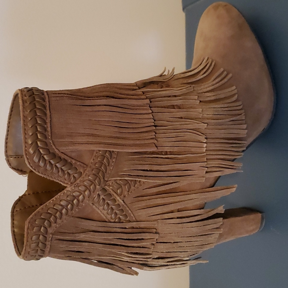 Sam Edelman fringe booties